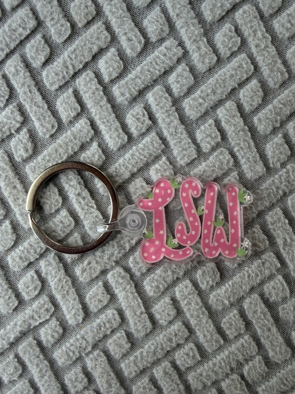 Handmade Licensed Social Worker (LSW) Acrylic Keychain